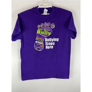 Anti Bullying T-Shirt Stand Up Speak Out Bully Awa